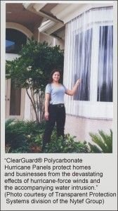 Tuffak Polycarbonate sheet is used for window protection