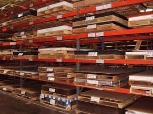 Some of our large inventory of performance plastic sheet materials