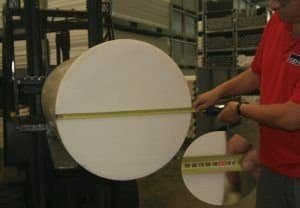 Huge 24" diameter Natural Acetal Rod