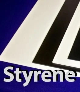 Styrene or High Impact Styrene for forming and bonding