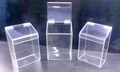 Acrylic, Acrylite, Lucite, Plexiglass Fabricated Boxes